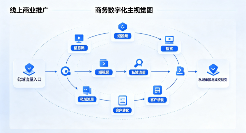 太子河区线上商业推广怎么做？全域流量闭环搭建与低成本转化实战指南